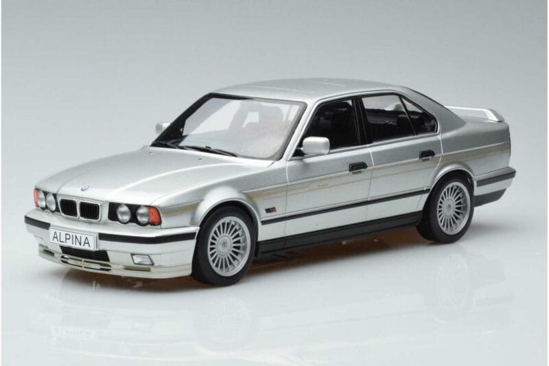BMW Alpina B10 4.6 E34 Srebrny MCG 1:18