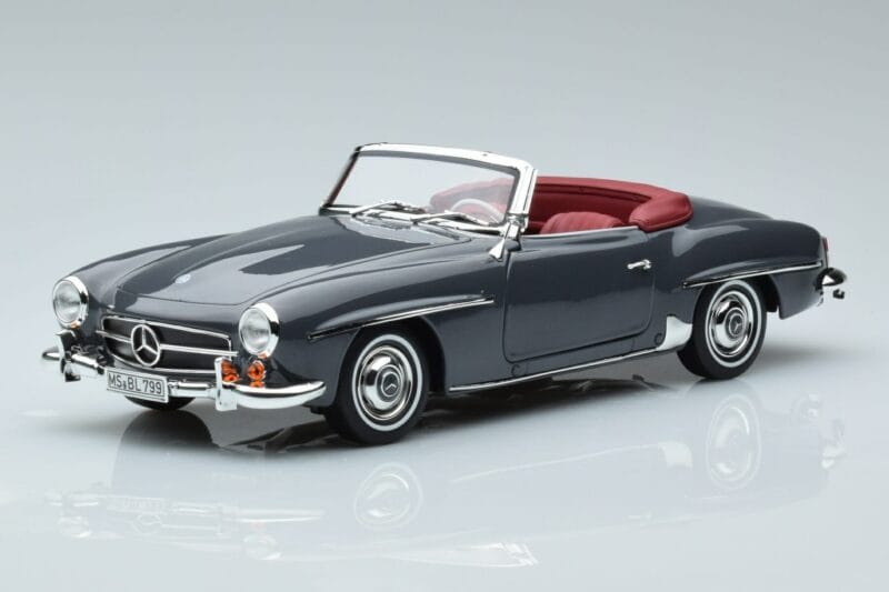Mercedes 190 SL W121 Roadster Szary Norev 1:18
