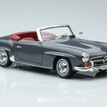 Mercedes 190 SL W121 Roadster Szary Norev 1:18