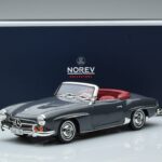 Mercedes 190 SL W121 Roadster Szary Norev 1:18