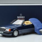 Mercedes 300 CE-24 A124 Kabriolet Nautical Blue Limitowana Edycja Norev 1:18