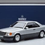 Mercedes 300 CE-24 C124 Coupe Srebrny Norev 1:18