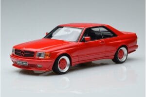 Mercedes 560 SEC W126 Widebody Czerwony Otto 1:18
