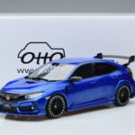 Honda Honda Civic FK8 Type R Hatchback Mugen Niebieski Otto 1:18 1:18 Żywica