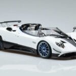 Pagani Pagani Zonda HP Barchetta Włókno Węglowe Biały LCD 1:18 1:18 Metal